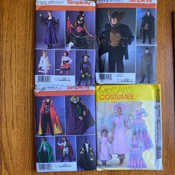 Simplicity Costume Pattern 2499 2513 2502 McCalls M4622 Bo Peep L XL UNCUT Lotx4 - Picture 12 of 12
